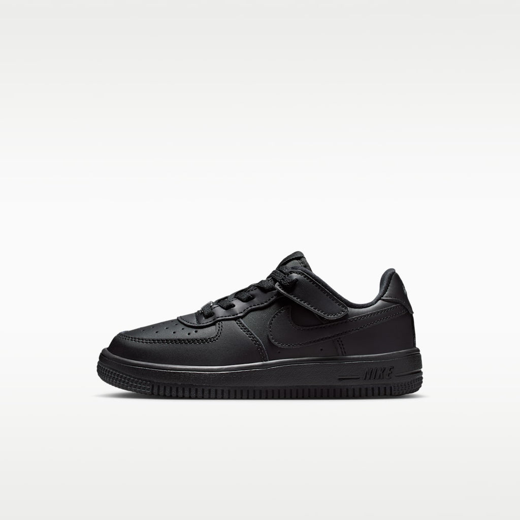 Nike Force 1 Low EasyOn Little Kids' Shoes - Black/Black/Black/Black
