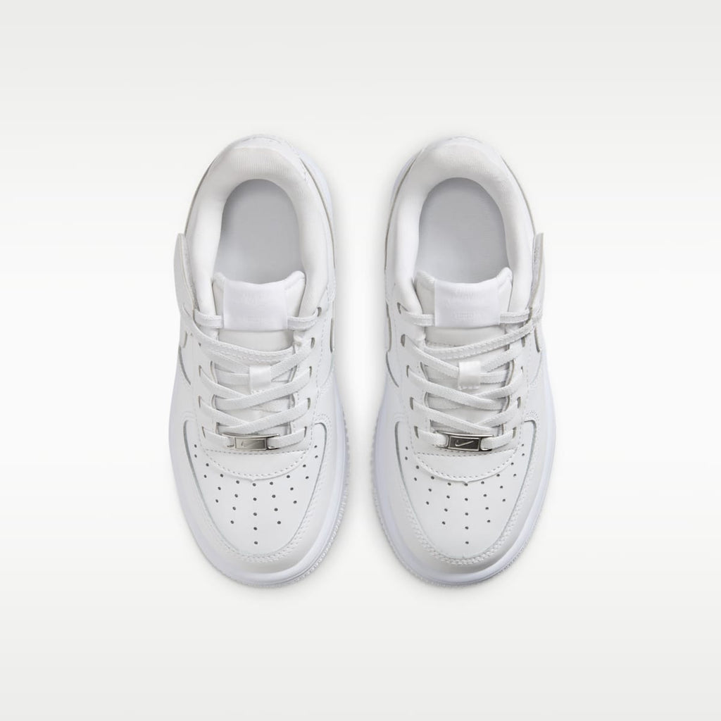 Nike Force 1 Low EasyOn Little Kids' Shoes - White/White/White