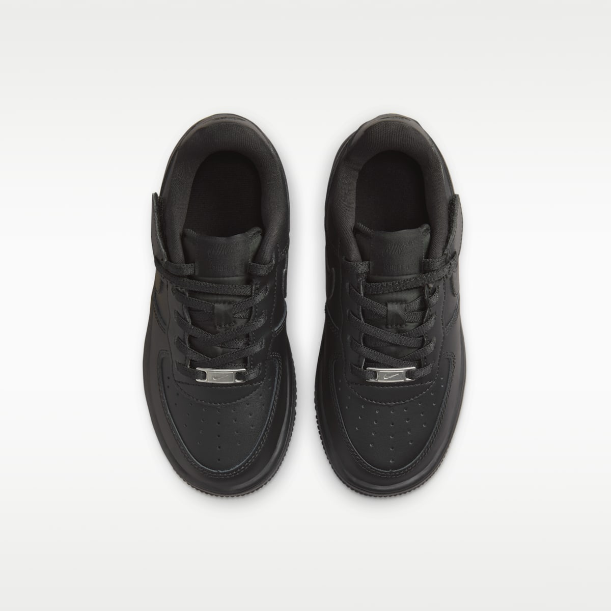 Nike Force 1 Low EasyOn Little Kids' Shoes - Black/Black/Black