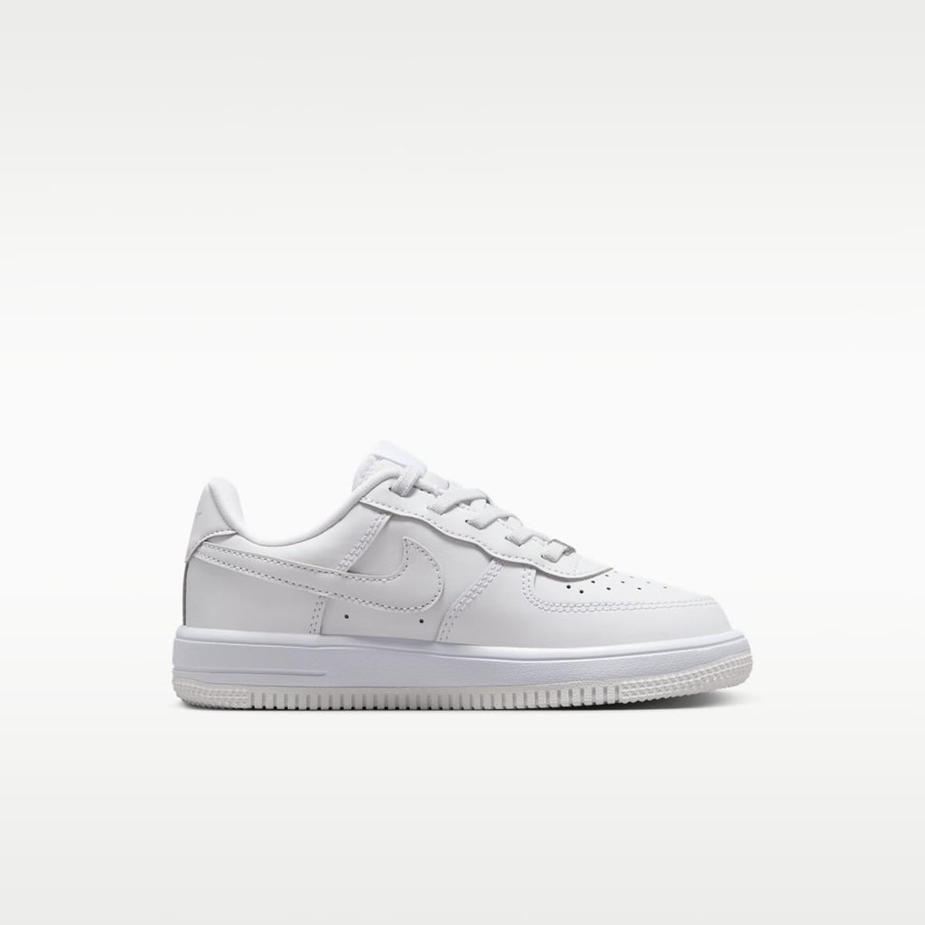 Nike Force 1 Low EasyOn Little Kids' Shoes - White/White/White