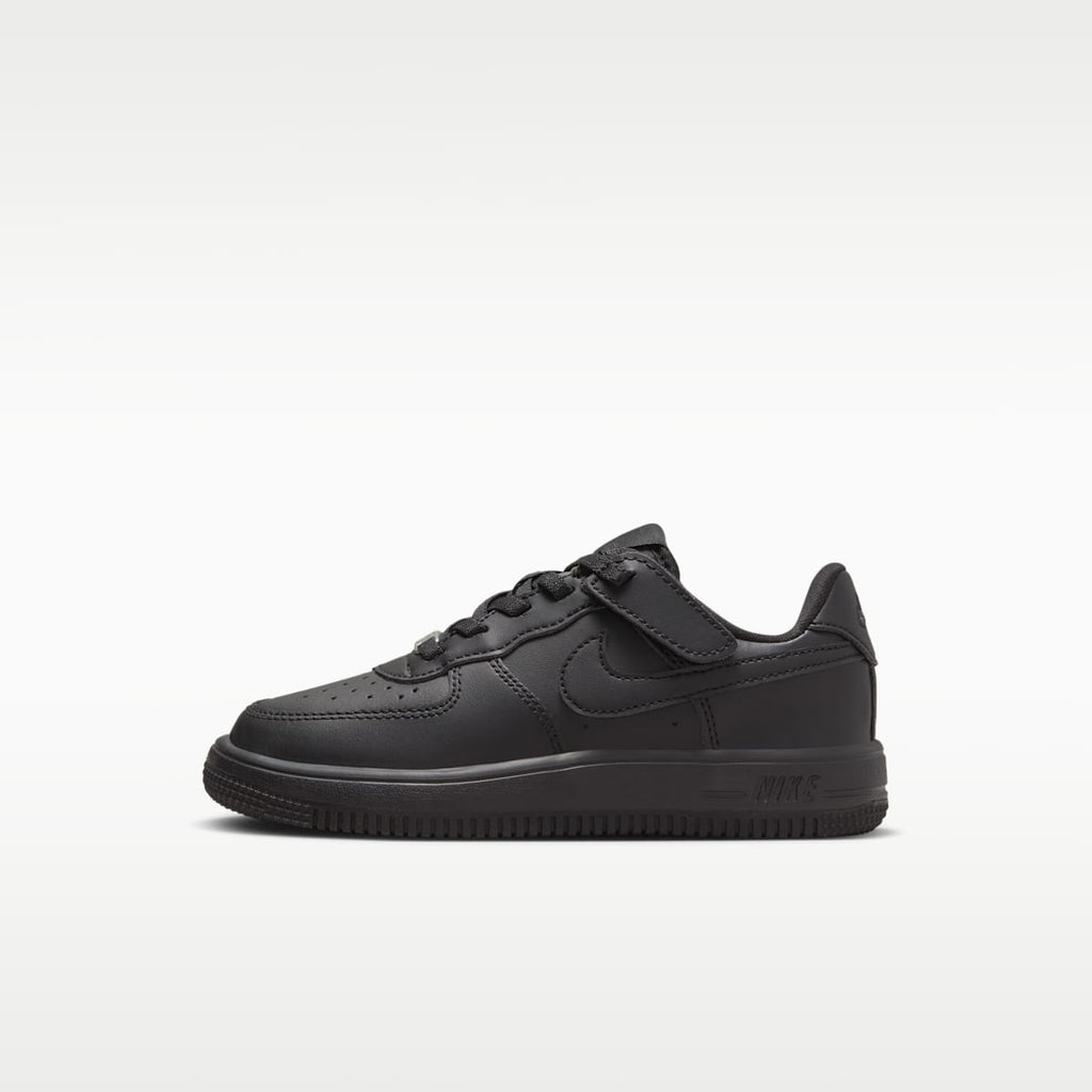Nike Force 1 Low EasyOn Little Kids' Shoes - Black/Black/Black
