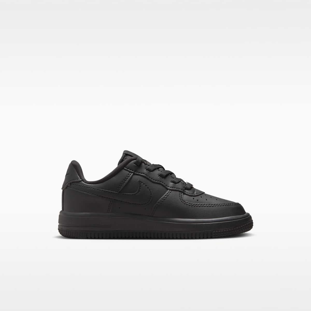 Nike Force 1 Low EasyOn Little Kids' Shoes - Black/Black/Black