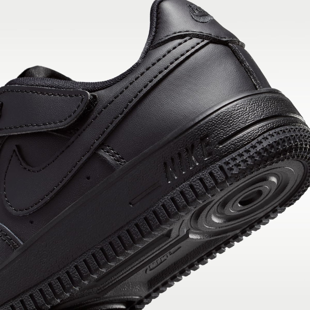 Nike Force 1 Low EasyOn Little Kids' Shoes - Black/Black/Black/Black
