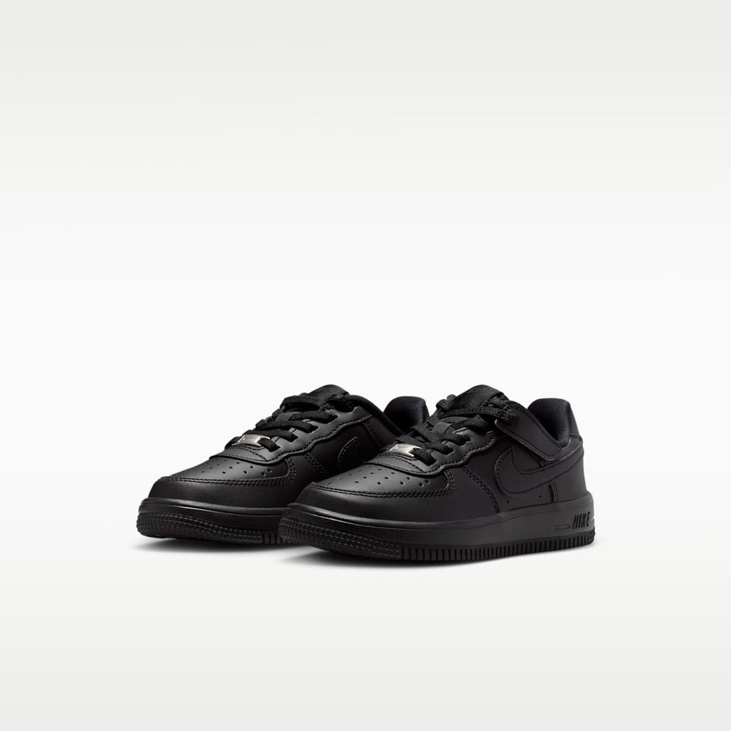 Nike Force 1 Low EasyOn Little Kids' Shoes - Black/Black/Black/Black