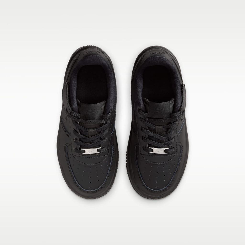 Nike Force 1 Low EasyOn Little Kids' Shoes - Black/Black/Black/Black