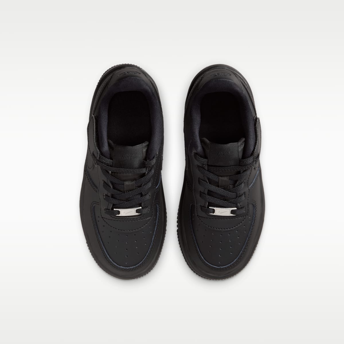 Nike Force 1 Low EasyOn Little Kids' Shoes - Black/Black/Black/Black
