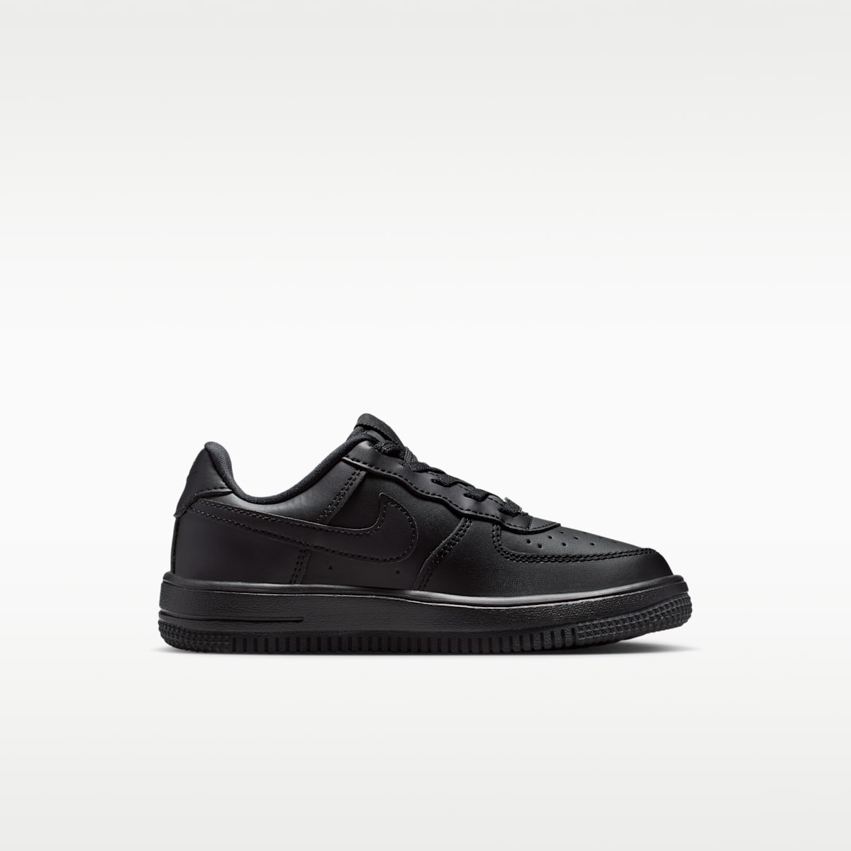 Nike Force 1 Low EasyOn Little Kids' Shoes - Black/Black/Black/Black