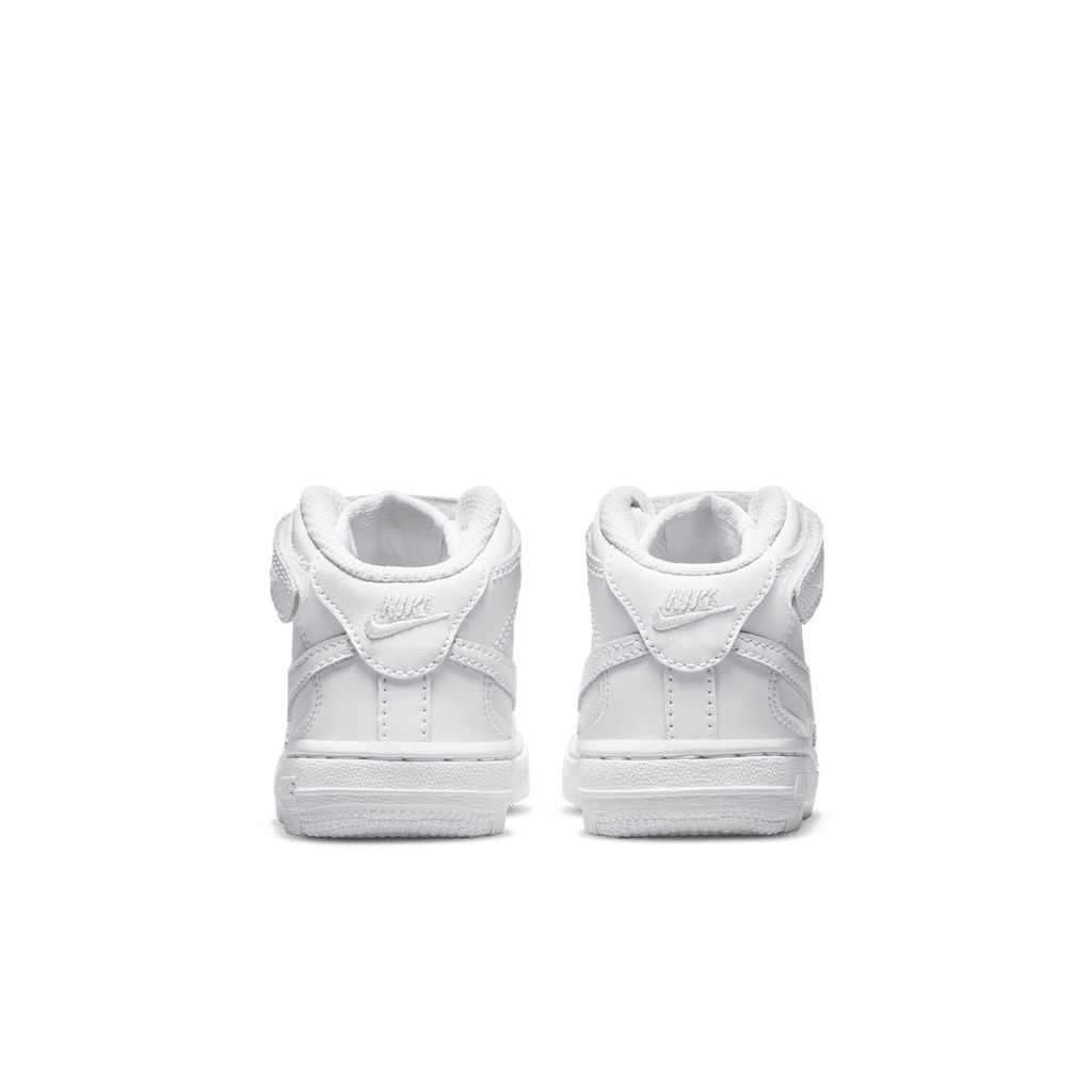 Nike Force 1 Mid LE Baby/Toddler Shoes - White/White