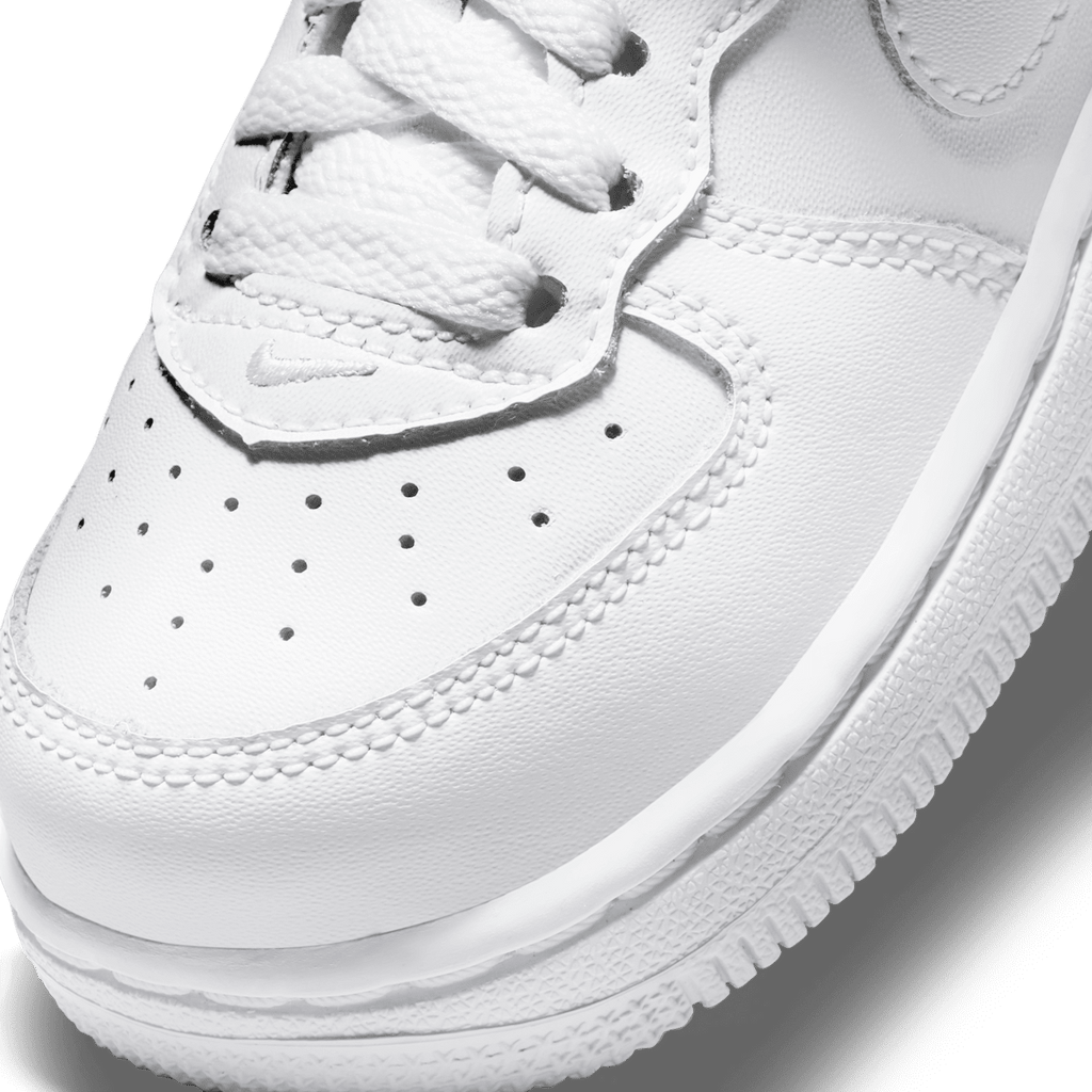 Nike Force 1 Mid LE Baby/Toddler Shoes - White/White