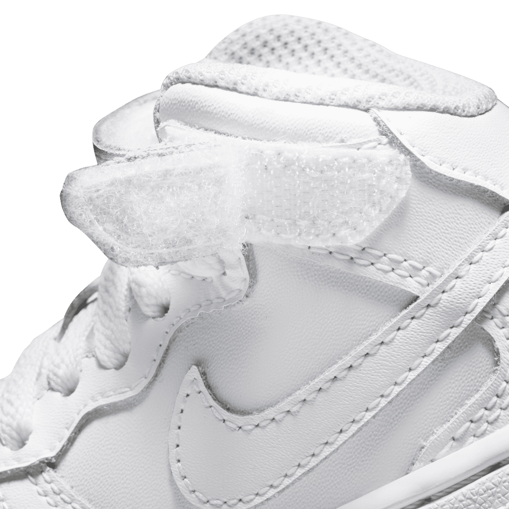 Nike Force 1 Mid LE Baby/Toddler Shoes - White/White