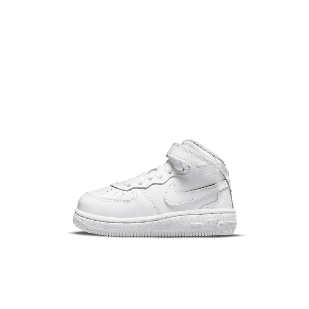 Nike Force 1 Mid LE Baby/Toddler Shoes - White/White