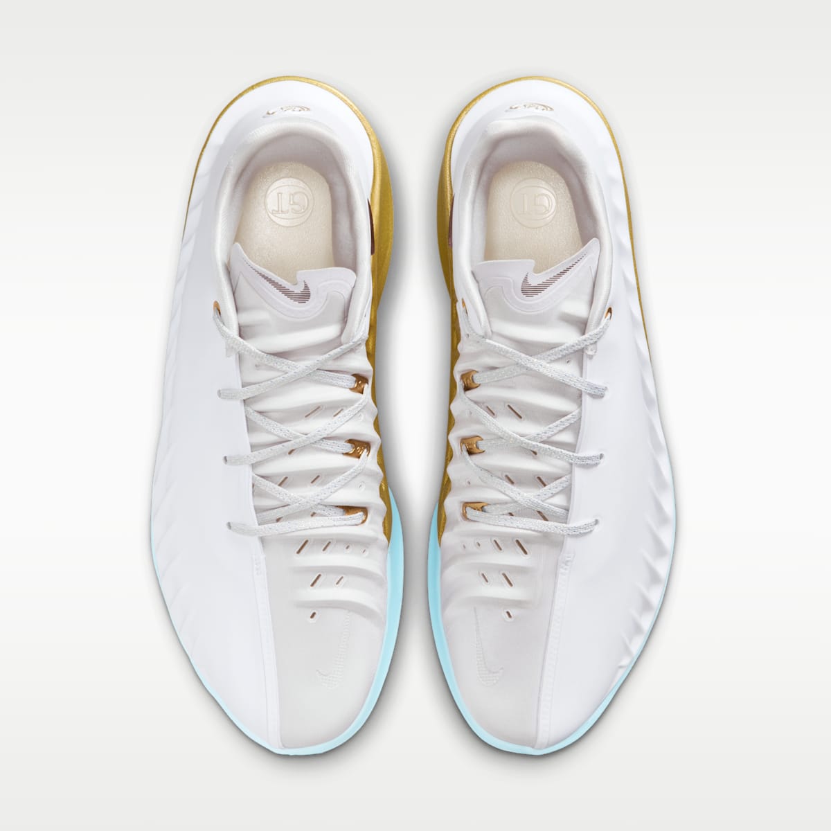 Nike G.T. Cut 4 CNY Basketball Shoes - White/Metallic Gold/Vast Grey/Light Chocolate - Image 4