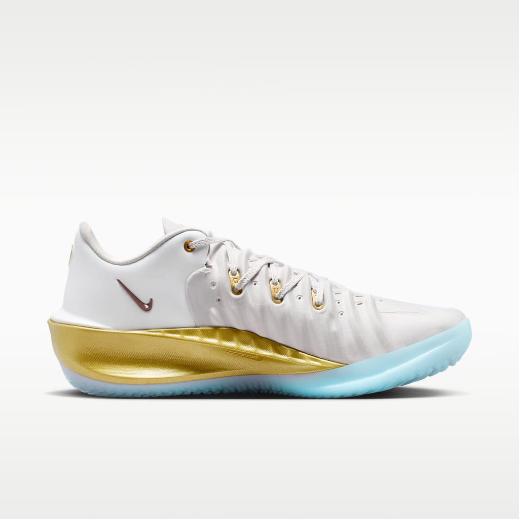 Nike G.T. Cut 4 CNY Basketball Shoes - White/Metallic Gold/Vast Grey/Light Chocolate - Image 3