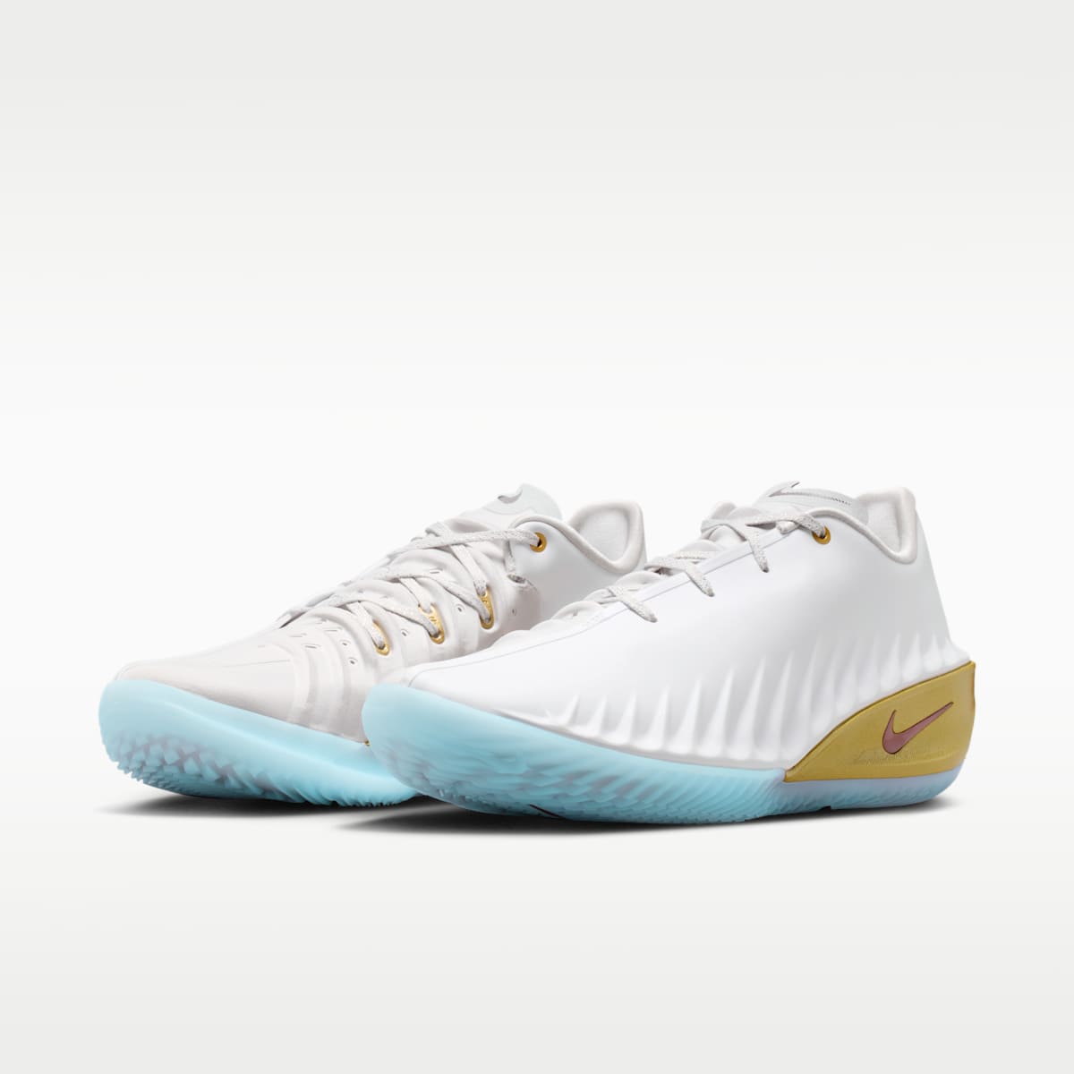 Nike G.T. Cut 4 CNY Basketball Shoes - White/Metallic Gold/Vast Grey/Light Chocolate - Image 5