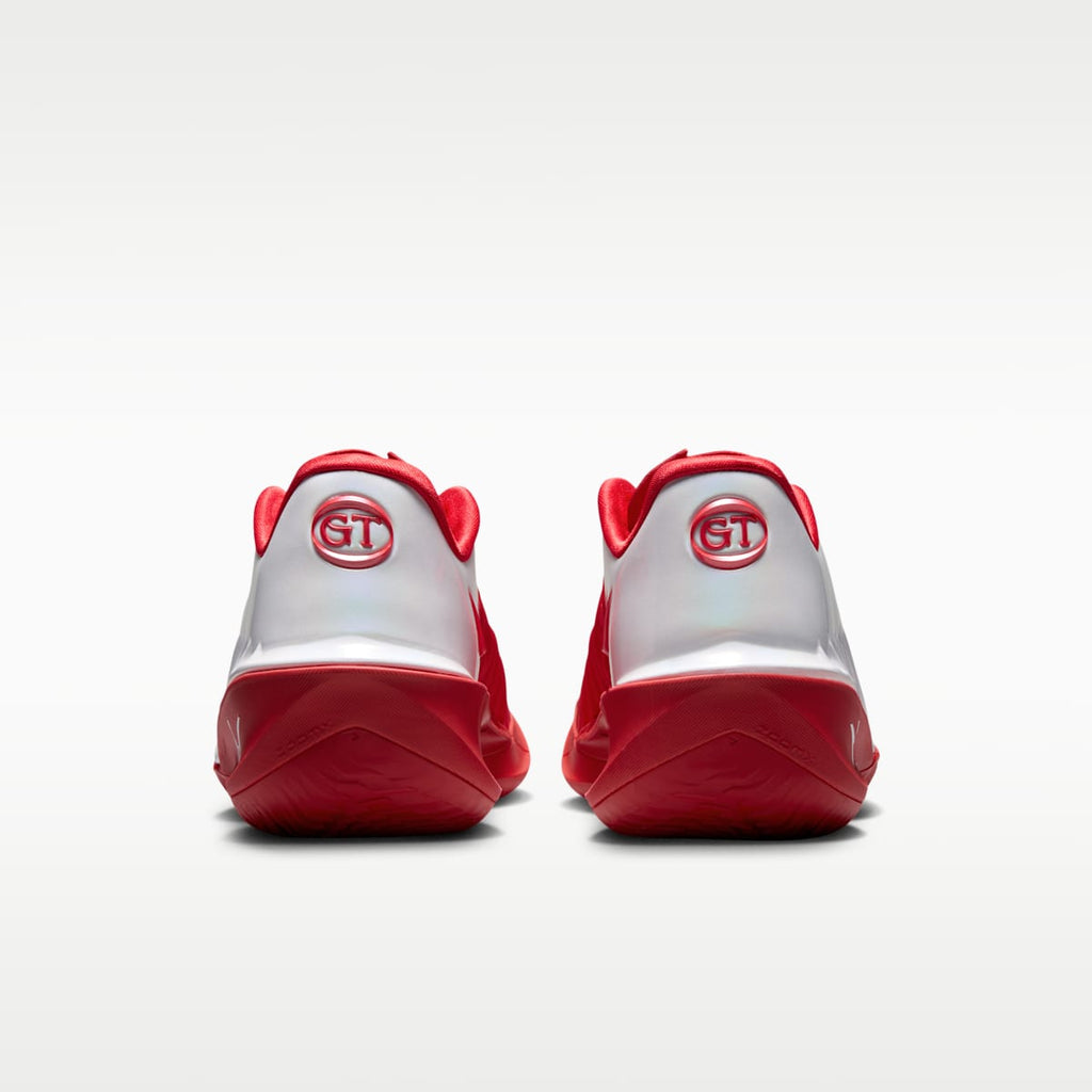 Nike G.T. Cut 4 Basketball Shoes - White/University Red/Metallic Silver - Image 6