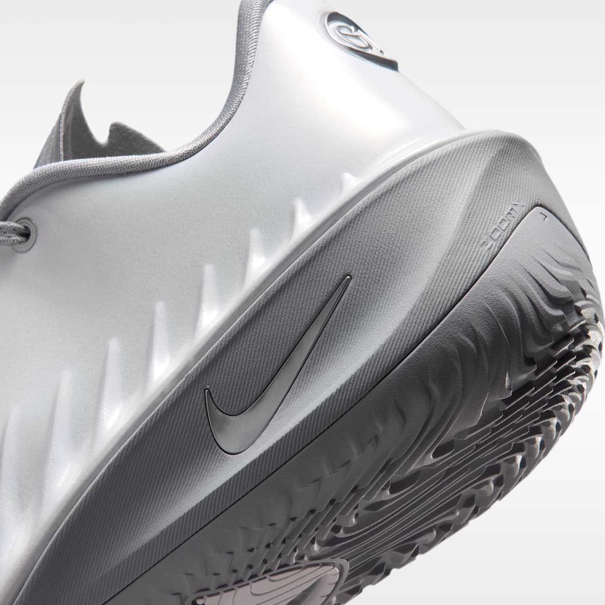 Nike G.T. Cut 4 Basketball Shoes - White/Wolf Grey/Multi-Color/Metallic Silver - Image 8