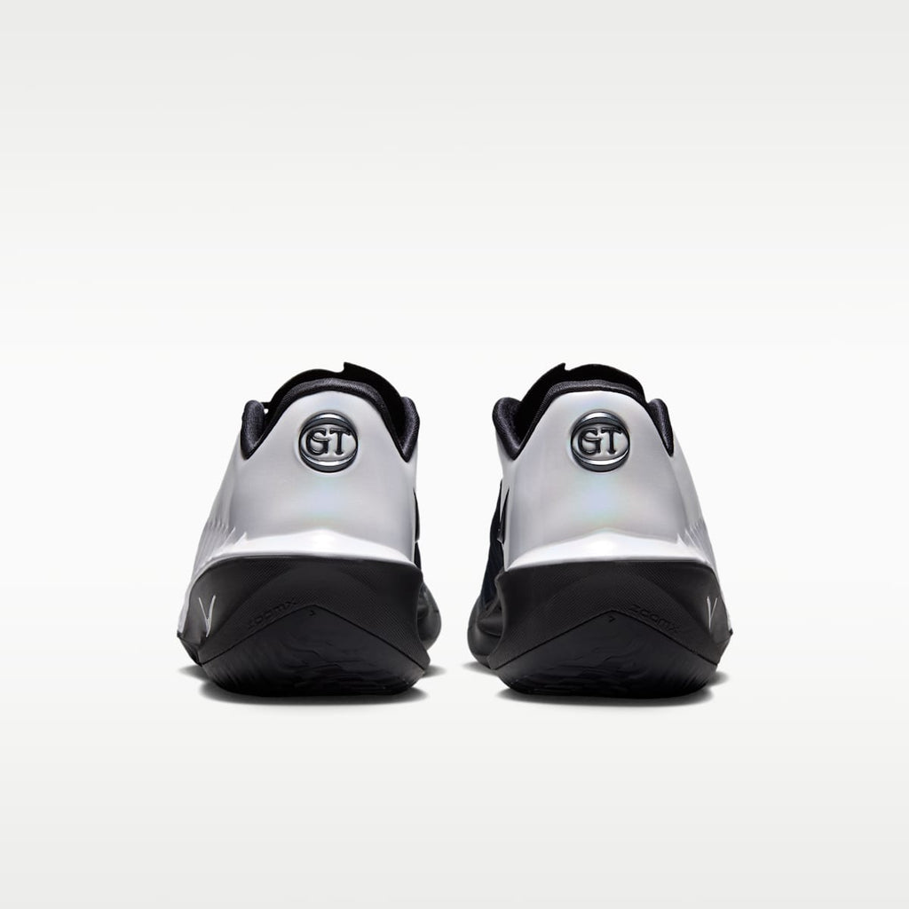 Nike G.T. Cut 4 Basketball Shoes - White/Black/Metallic Silver - Image 6