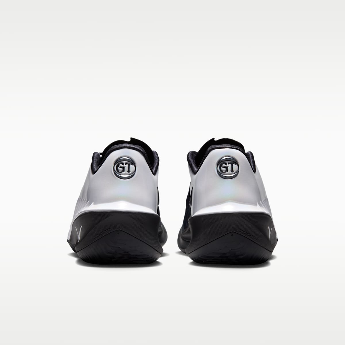 Nike G.T. Cut 4 Basketball Shoes - White/Black/Metallic Silver - Image 6
