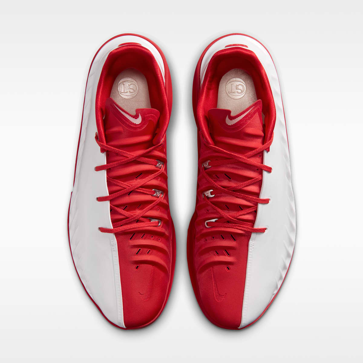 Nike G.T. Cut 4 Basketball Shoes - White/University Red/Metallic Silver - Image 4