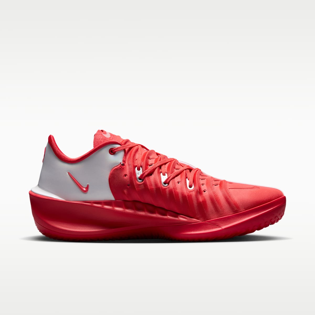 Nike G.T. Cut 4 Basketball Shoes - White/University Red/Metallic Silver - Image 3