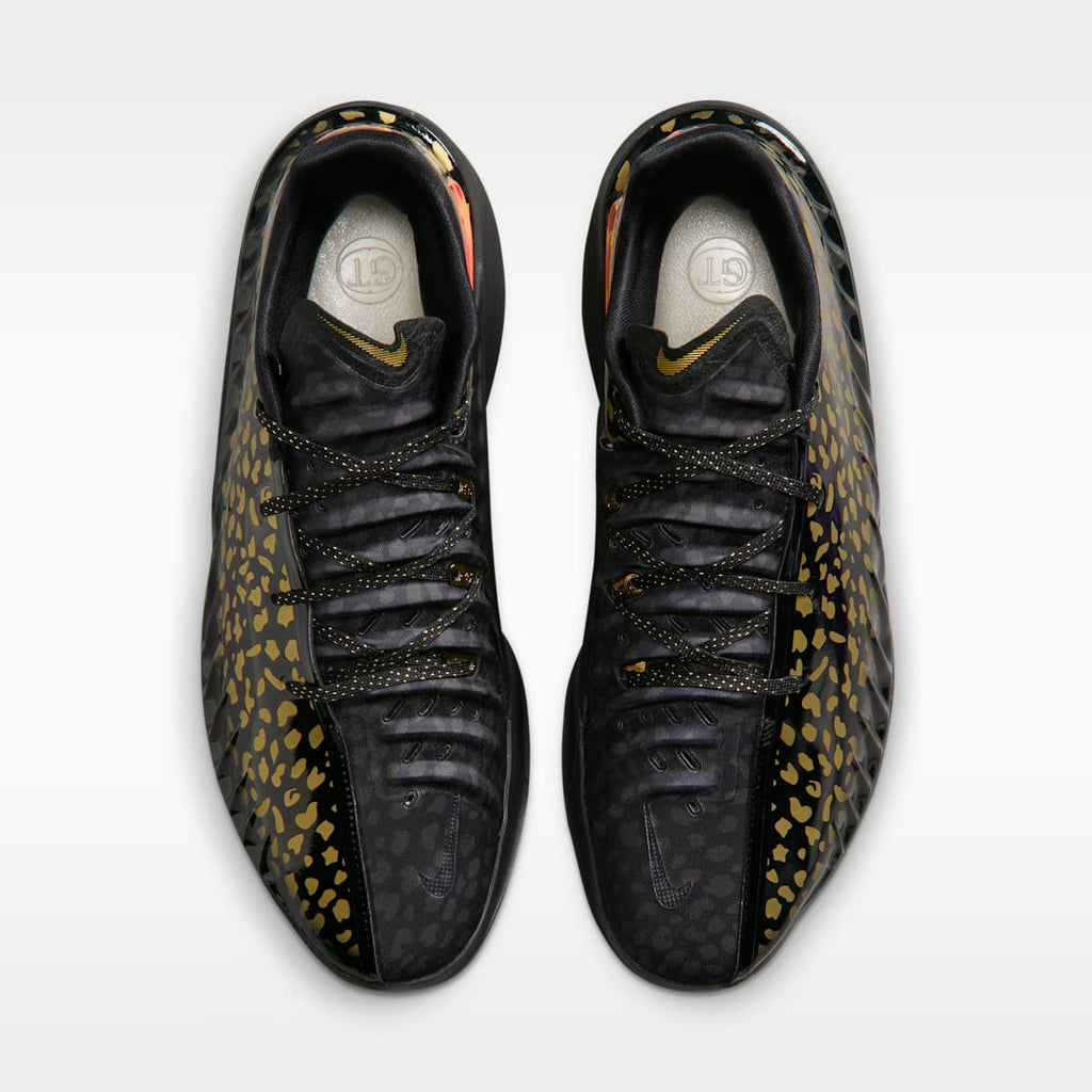 Nike G.T. Cut 4 "Victor Wembanyama" Basketball Shoes - Black/Metallic Gold/Bright Crimson - Image 4