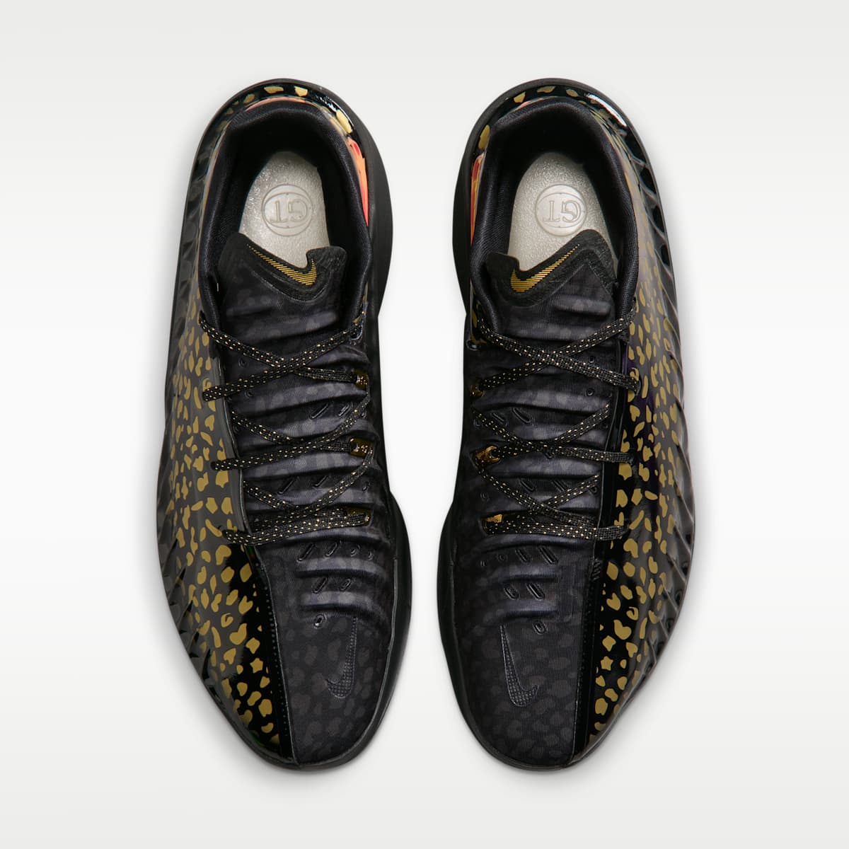 Nike G.T. Cut 4 "Victor Wembanyama" Basketball Shoes - Black/Metallic Gold/Bright Crimson - Image 4