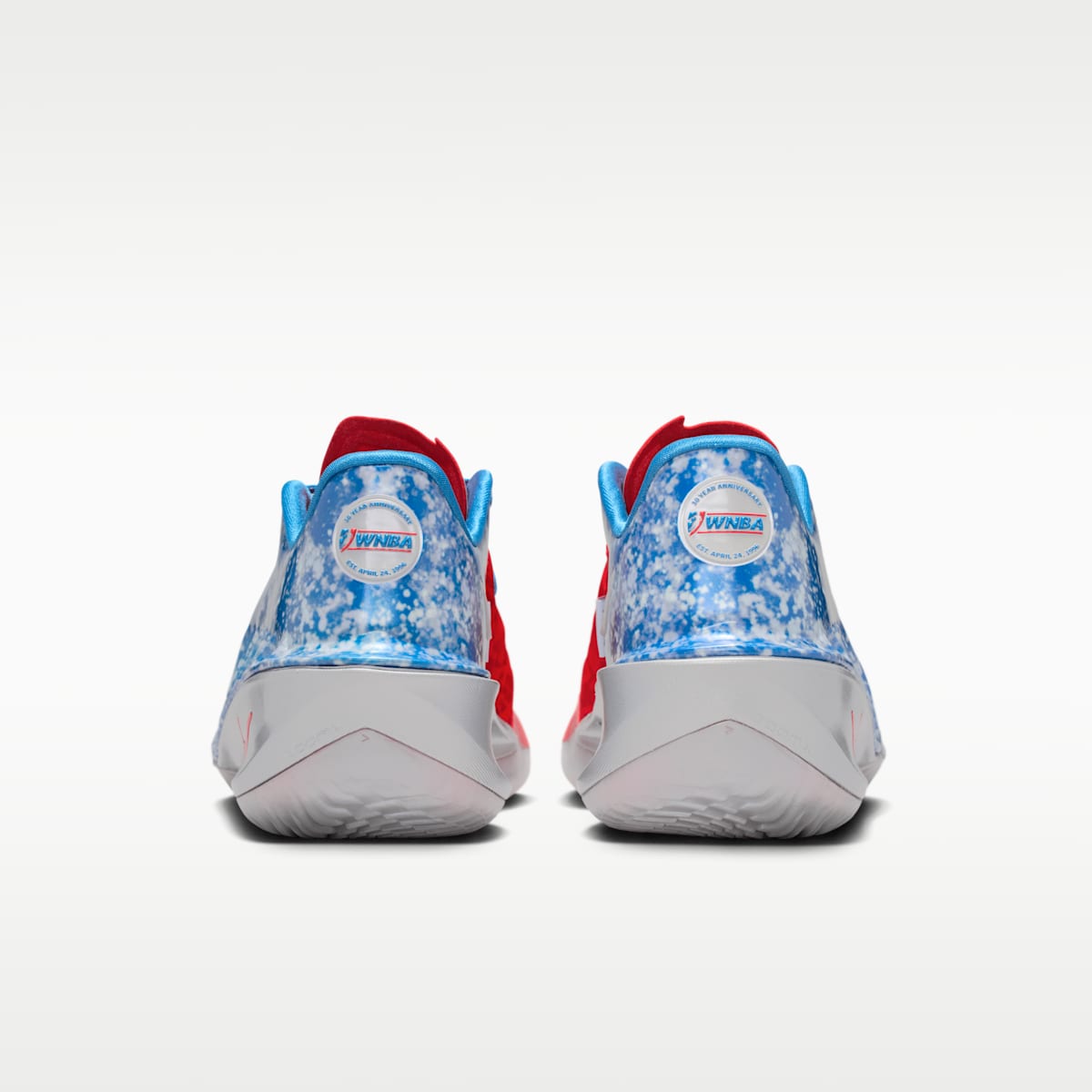 Women's Nike G.T. Cut 4 "WNBA 30th" Basketball Shoes - Light Photo Blue/Metallic Silver/White/Action Red