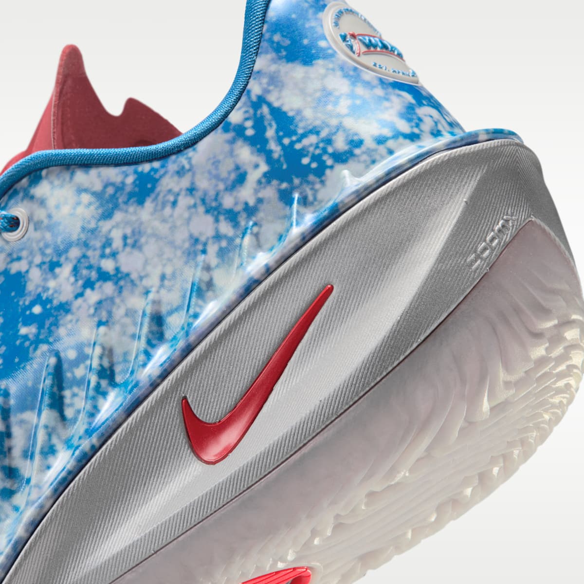 Women's Nike G.T. Cut 4 "WNBA 30th" Basketball Shoes - Light Photo Blue/Metallic Silver/White/Action Red