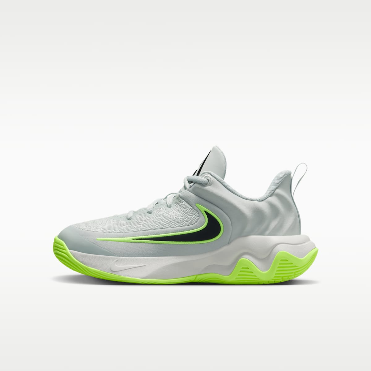 Giannis Immortality 4 Big Kids' Basketball Shoes - Light Silver/Volt/Black