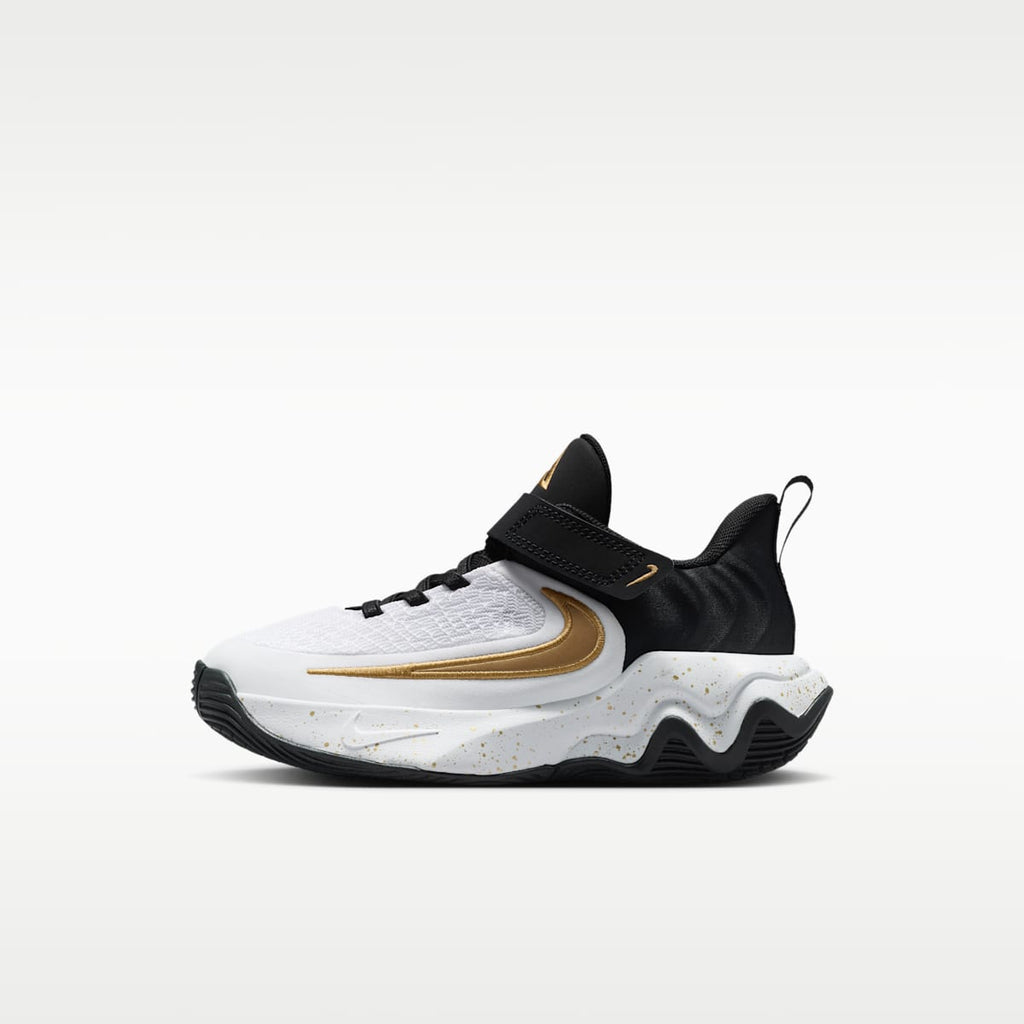 Giannis Immortality 4 Little Kids' Shoes - Black/White/Metallic Gold