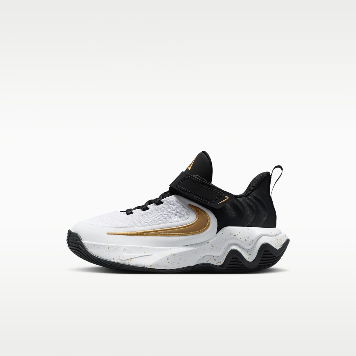 Giannis Immortality 4 Little Kids' Shoes - Black/White/Metallic Gold
