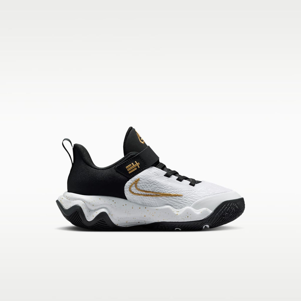 Giannis Immortality 4 Little Kids' Shoes - Black/White/Metallic Gold