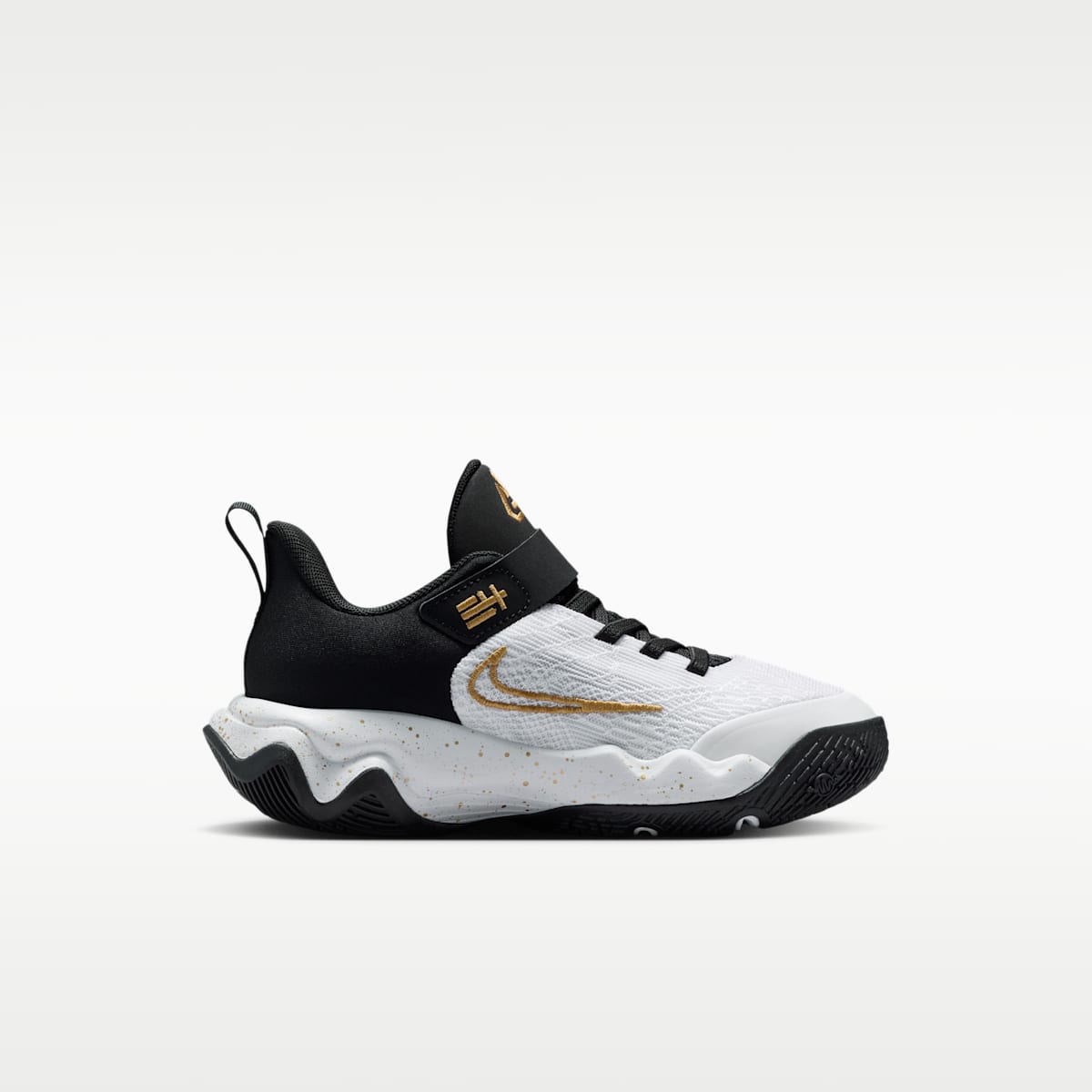 Giannis Immortality 4 Little Kids' Shoes - Black/White/Metallic Gold