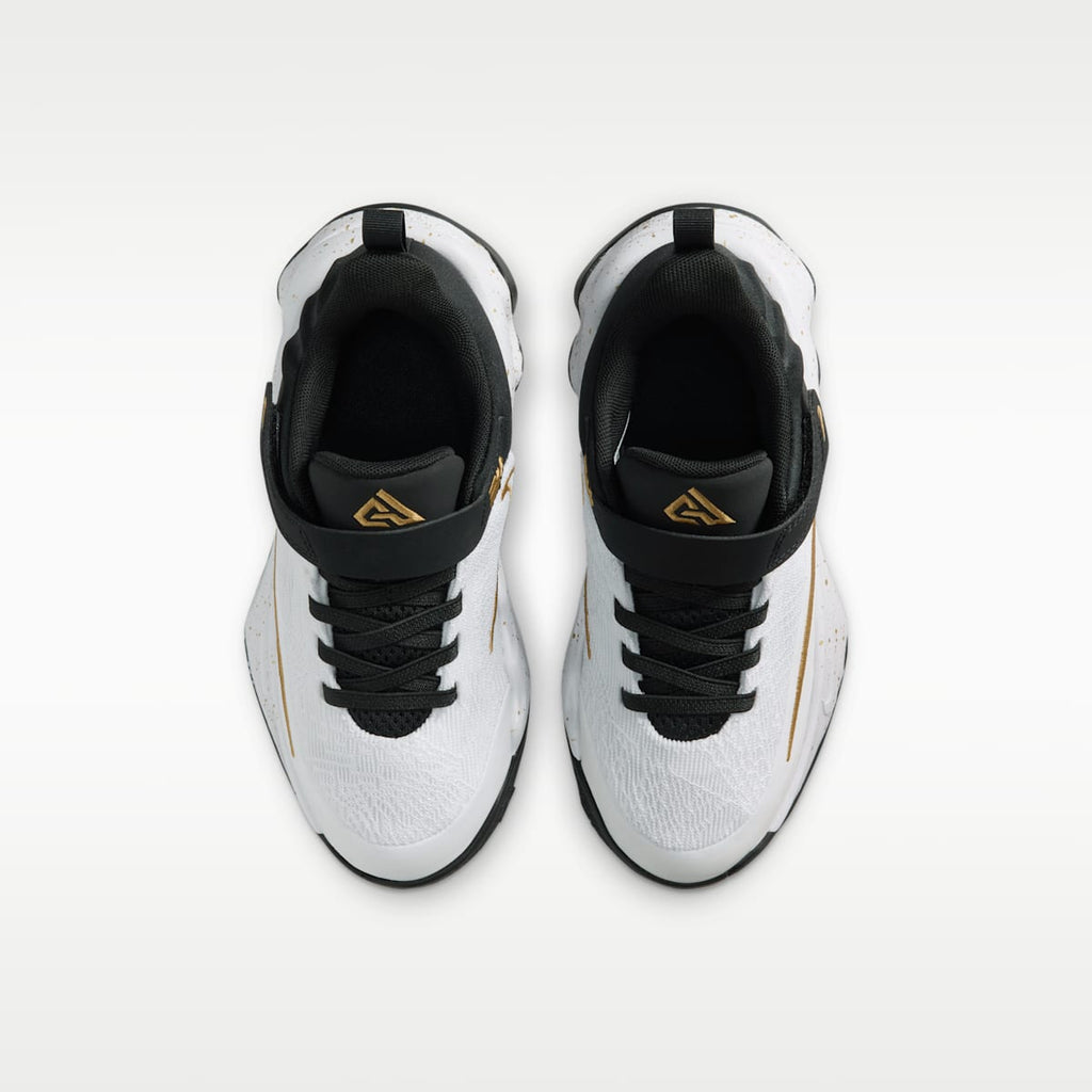 Giannis Immortality 4 Little Kids' Shoes - Black/White/Metallic Gold