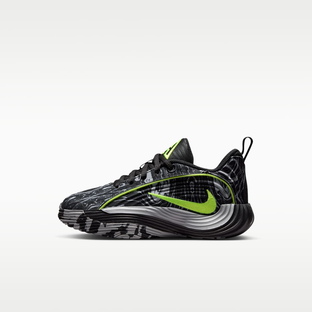 Giannis Immortality 5 Little Kids' Basketball Shoes - Black/Light Smoke Grey/Volt - Image 1