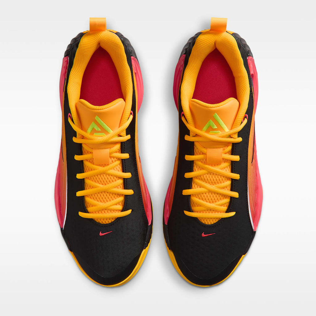 Women's Giannis Immortality 5 Basketball Shoes - Laser Crimson/Laser Orange/Black/Black