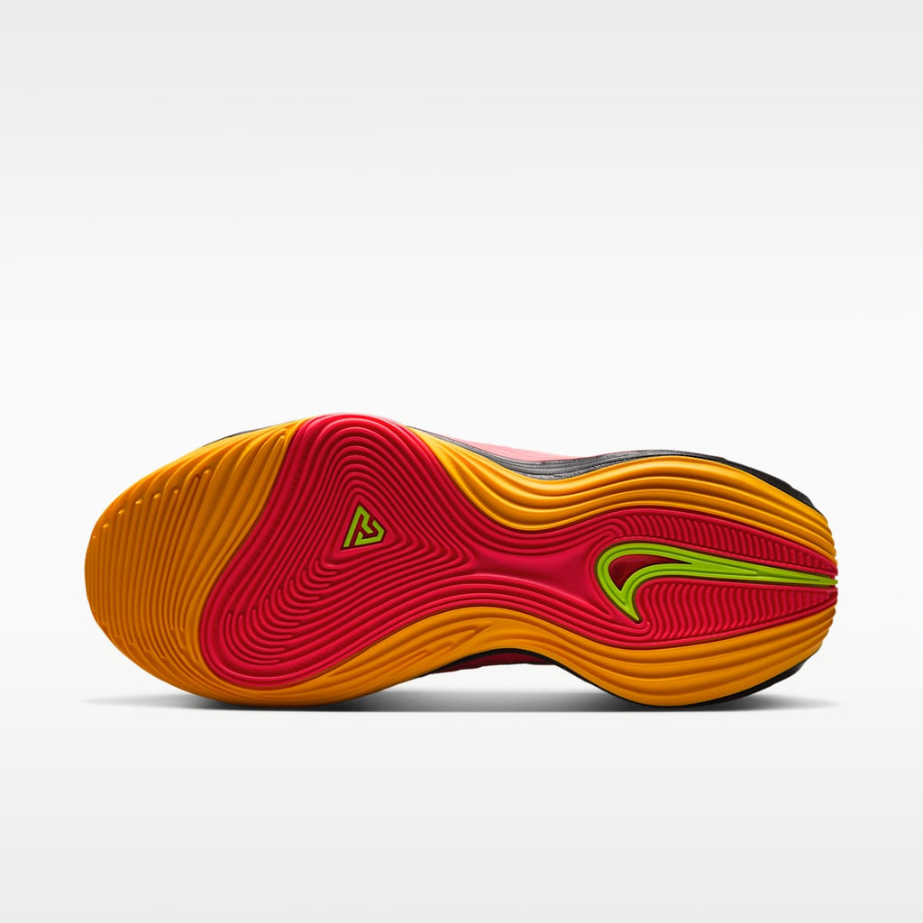 Women's Giannis Immortality 5 Basketball Shoes - Laser Crimson/Laser Orange/Black/Black