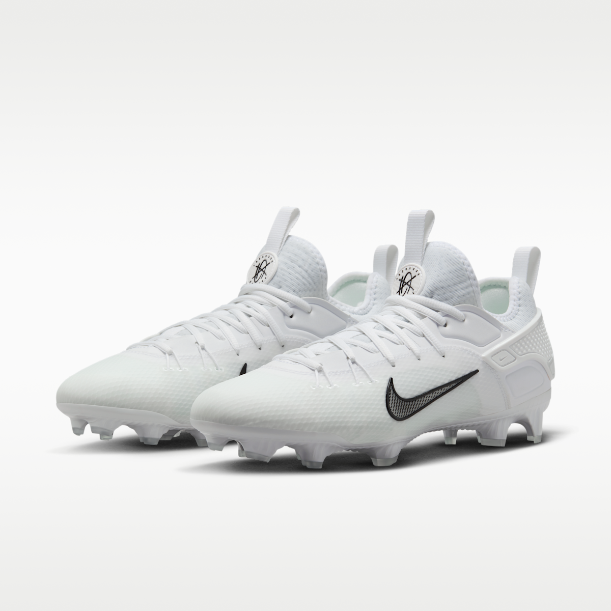 Women's Nike Huarache 9 Elite Low LAX Lacrosse Cleats - White/White/Black