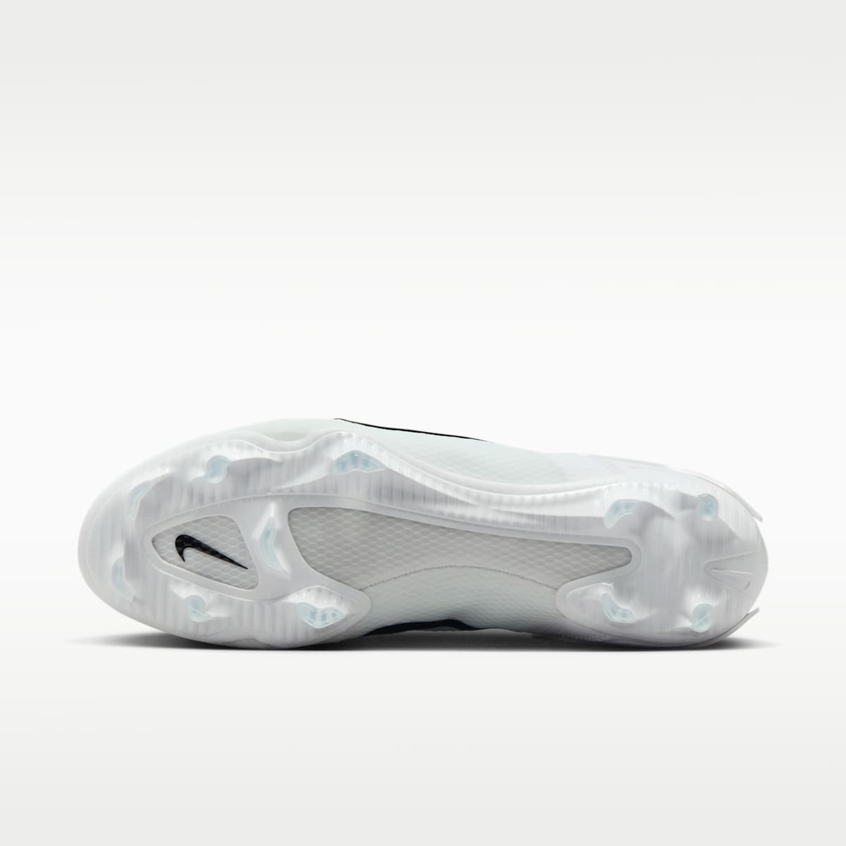 Nike Huarache 9 Elite Low LAX Lacrosse Cleats - White/White/Black - Image 2