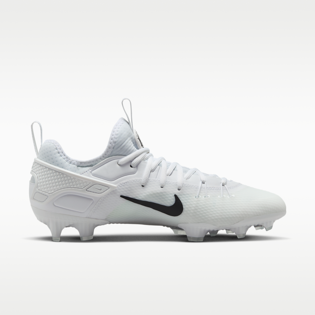 Women's Nike Huarache 9 Elite Low LAX Lacrosse Cleats - White/White/Black