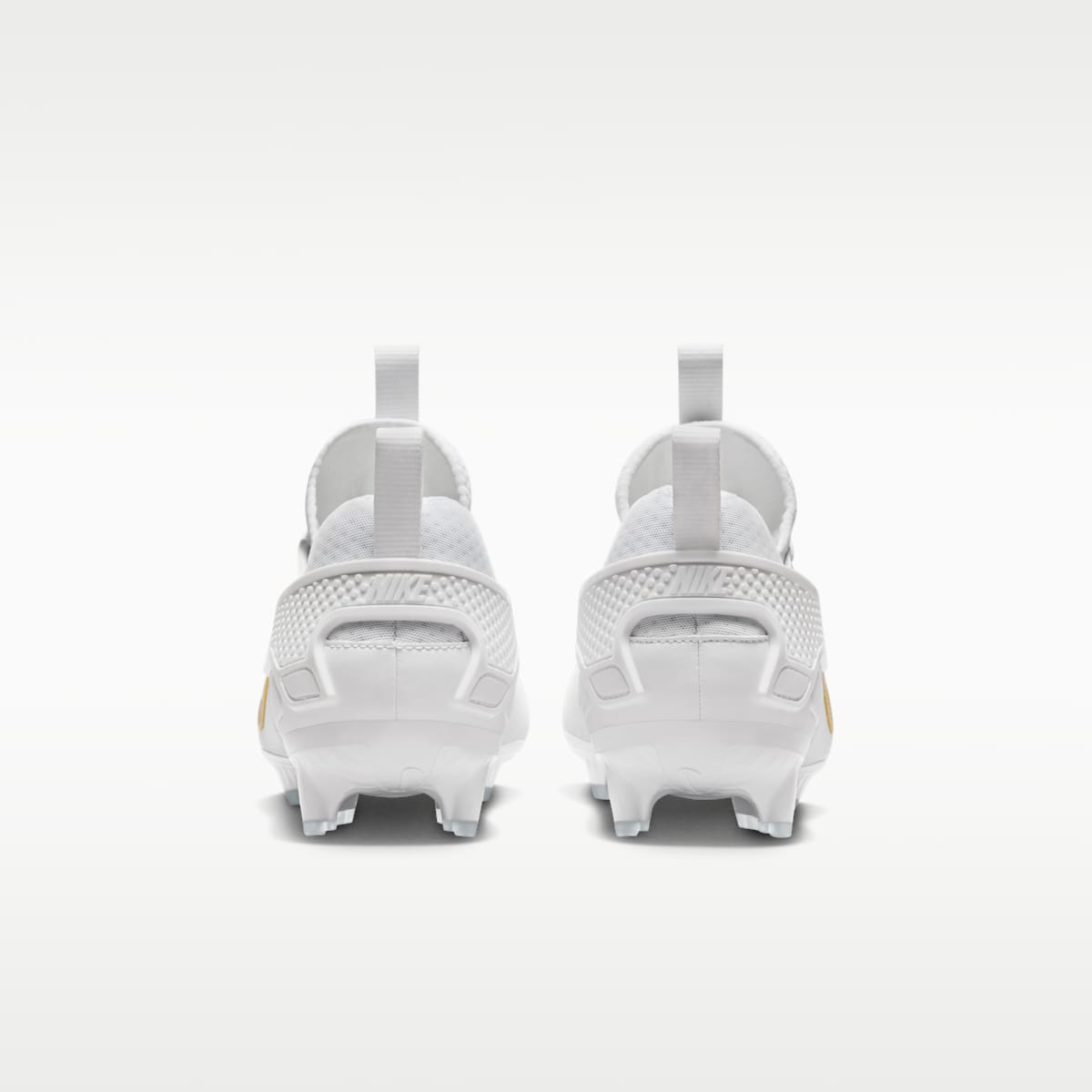 Nike Huarache 9 Elite Low LAX Lacrosse Cleats - White/White/Metallic Vivid Gold - Image 6