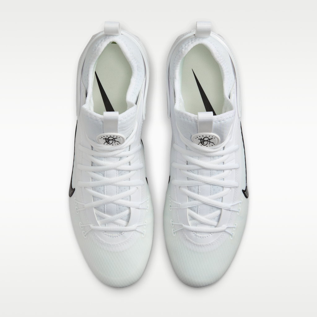 Women's Nike Huarache 9 Elite Low LAX Lacrosse Cleats - White/White/Black