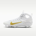 Nike Huarache 9 Elite LAX Lacrosse Cleats - White/White/Metallic Vivid Gold - Image 1