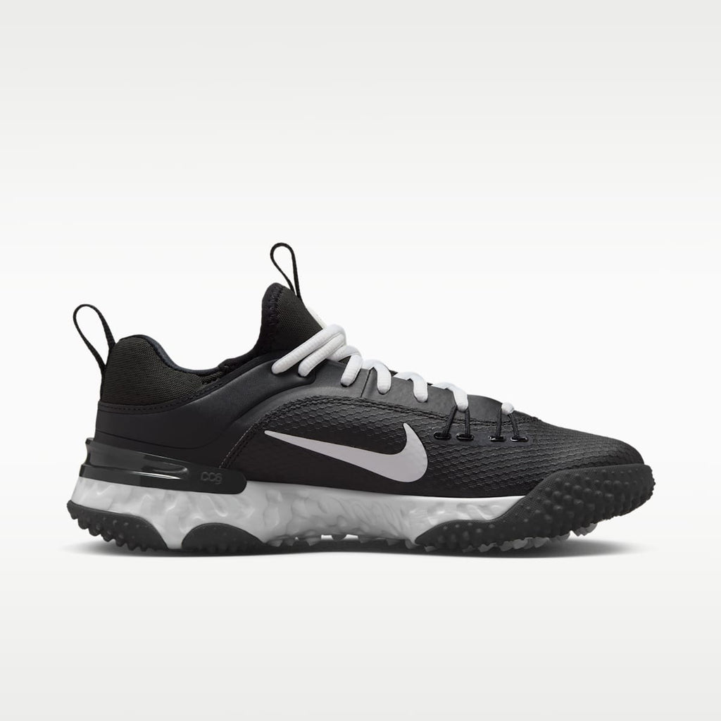 Nike Huarache 9 Elite Turf Field Hockey Shoes - Black/White/White - Image 3