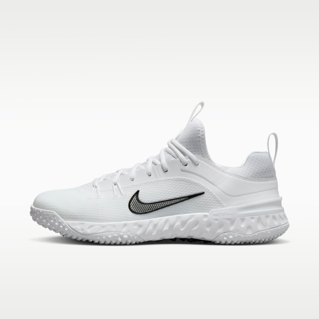 Nike Huarache 9 Elite Turf Field Hockey Shoes - White/White/Black - Image 1