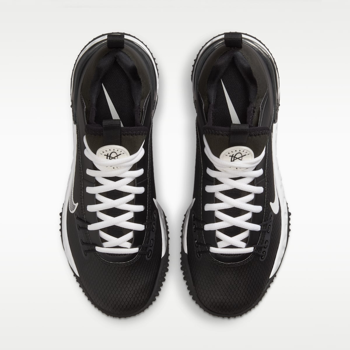 Nike Huarache 9 Elite Turf Field Hockey Shoes - Black/White/White - Image 4
