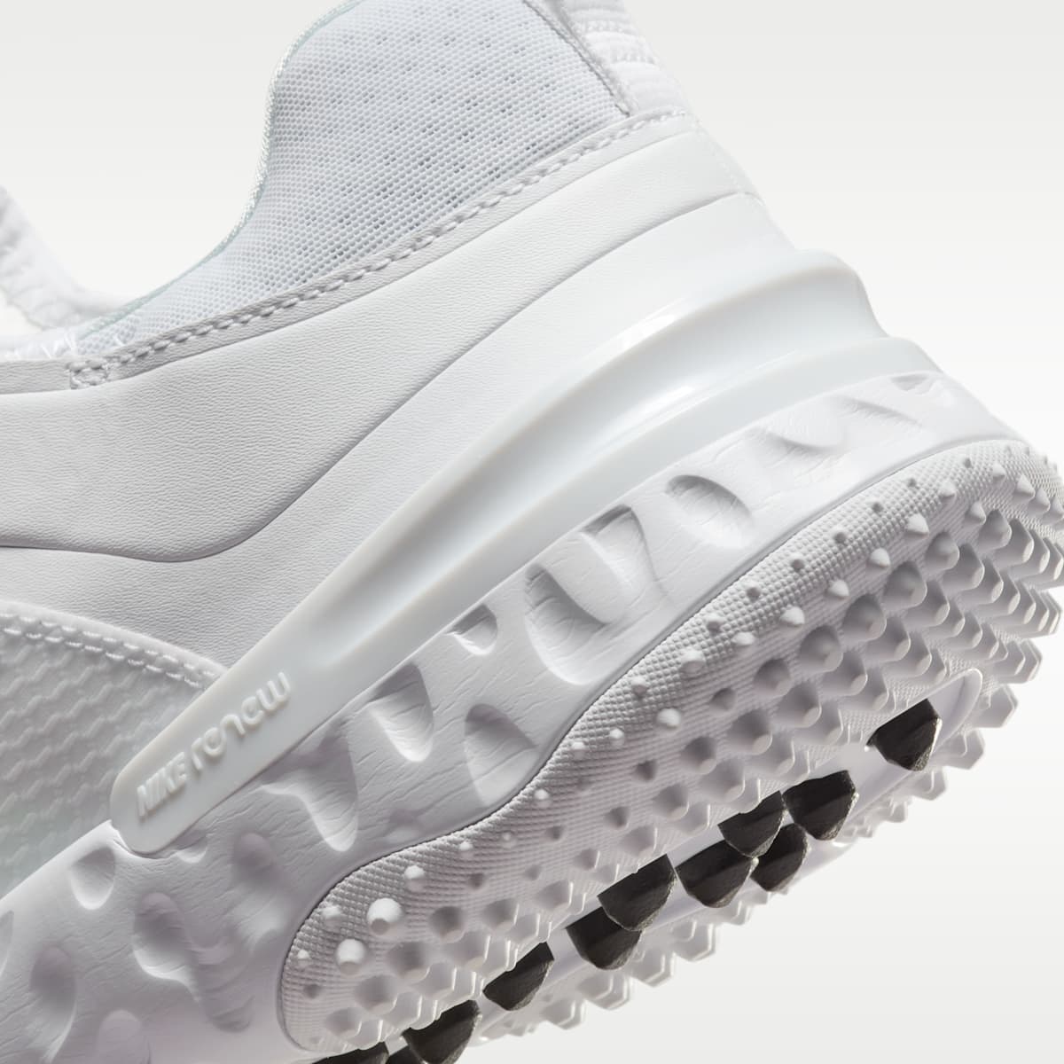 Nike Huarache 9 Elite Turf Field Hockey Shoes - White/White/Black - Image 9