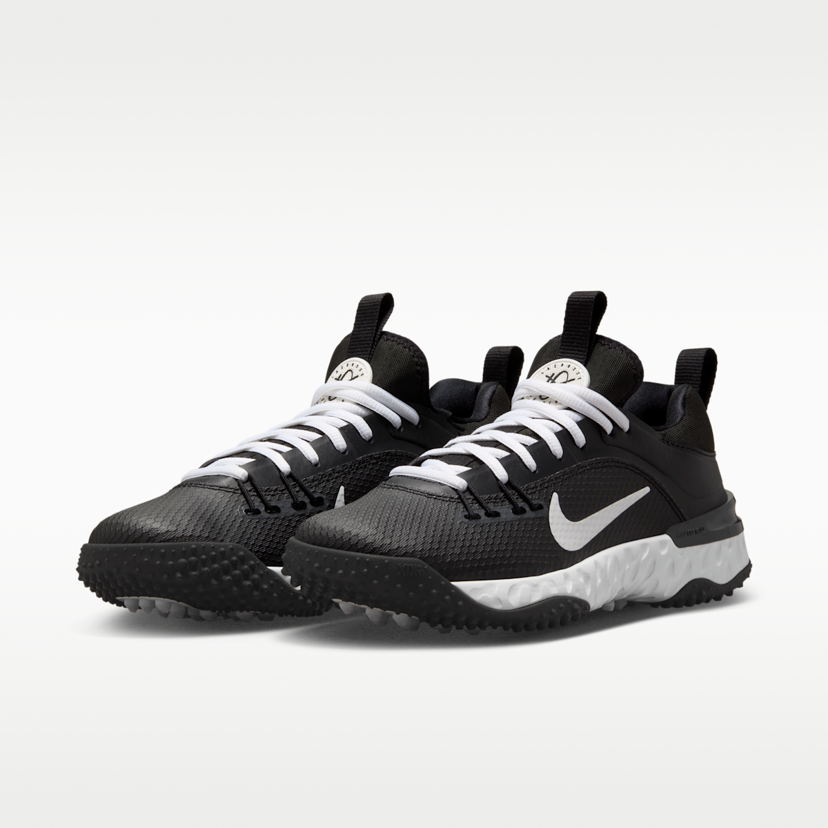 Women's Nike Huarache 9 Elite Turf Field Hockey Shoes - Black/White/White