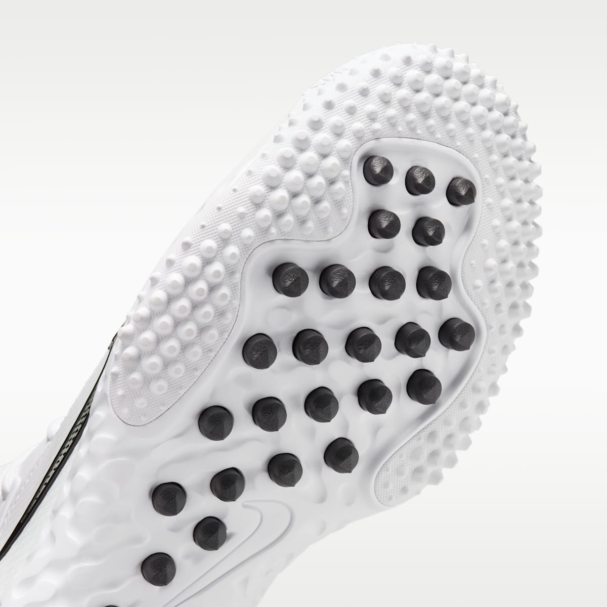 Nike Huarache 9 Elite Turf Field Hockey Shoes - White/White/Black - Image 7