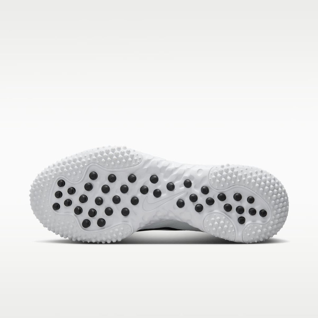 Nike Huarache 9 Elite Turf Field Hockey Shoes - White/White/Black - Image 2